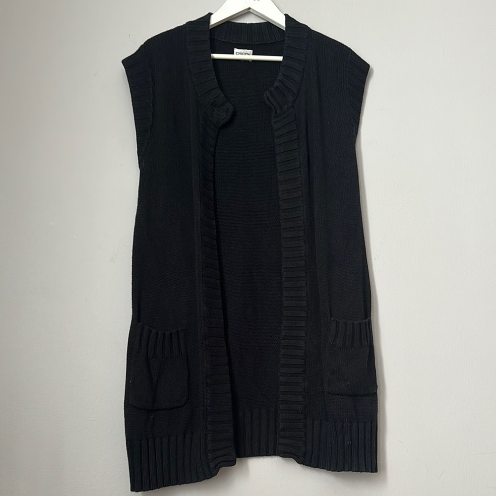 Chico's Black Women's Sweater Vest